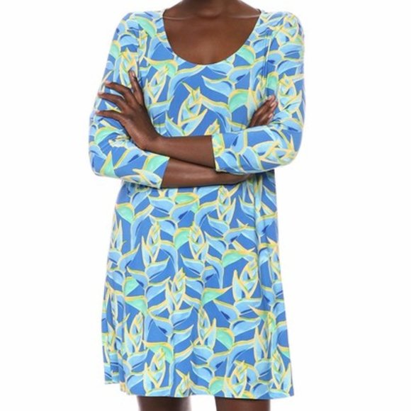 Pappagallo Dresses & Skirts - Pappagallo Tropical Erin 3/4 Length Sleeve Dress